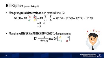 #7 Kriptografi - Hill Cipher
