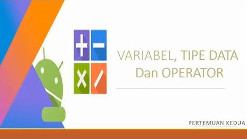 Bahasa Pemrograman 1 Kotlin "Tipe Data"