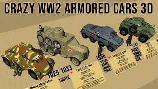 Crazy Ww2 Armored Cars 3D