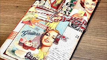 Small trifold “retro kitchen”  journal  #the100dayproject
