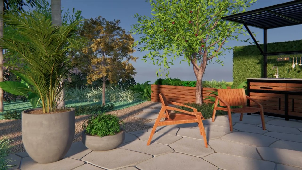 Projeto de Paisagismo _  A_P Fundos _ Floricultura Mercadão de Flores _ Roberto Konzen