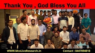 Teacher's Day Celebration | Mcx Live Research| Technical analysis course |Commodity Advisor