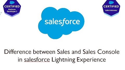 Difference Between Sales and Sales Console || 34