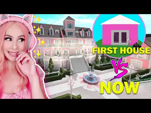 My First EVER Bloxburg House VS NOW! Looking At All My Bloxburg Plots (Roblox)