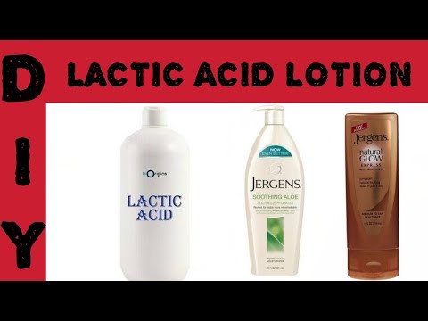 How To Make Lactic Acid Exfoliating Body Lotion / Best Alpha Hydroxy Acid #DIYLacticAcidLotion#AHA