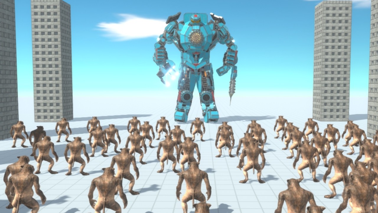 Gipsy Danger vs 100 Weakest Army ARBS Animal Revolt Battle Simulator