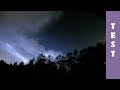 Night Storm - GoPro HERO 4 Night Lapse in 4K - Lightning storm, stars &amp; clouds