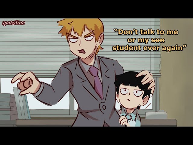 Master Reigen protects Mob [Mob Psycho 100 Comic] class=