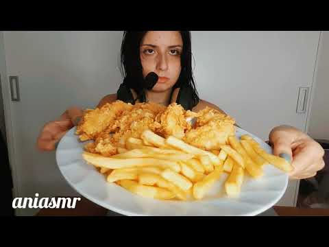 ASMR: COMENDO FRANGO E BATATA COM VOCÊ (MUKBANG BRASIL) no talking