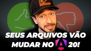 Angular 20 NA PRÁTICA: Novo Padrão de Nomes nos Arquivos! (Tutorial sobre o Release em Português)