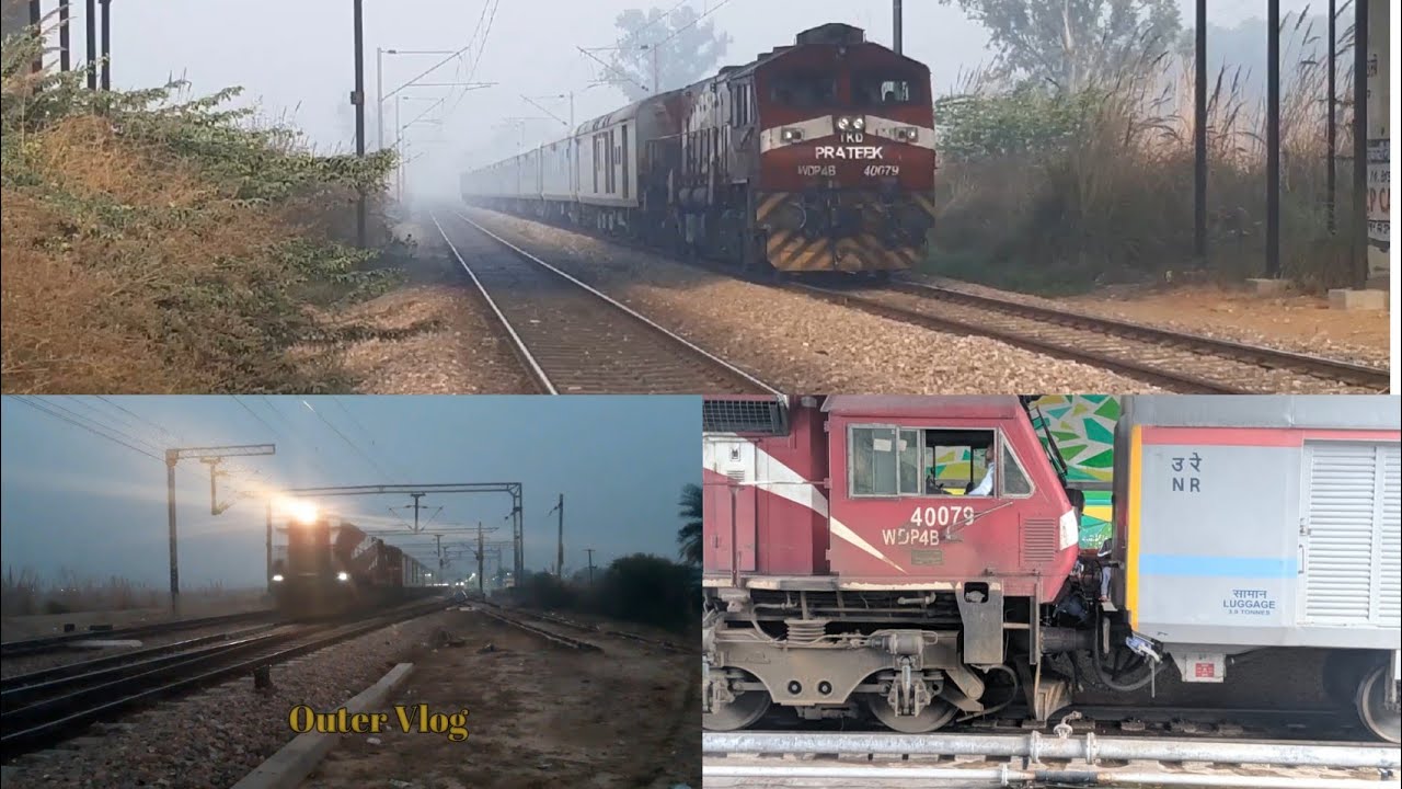 DLW Golden Jubilee Loco WDP4B "PARTEEK" With 12047/48 New Delhi - Firozpur Shatabdi Furious Action🔥