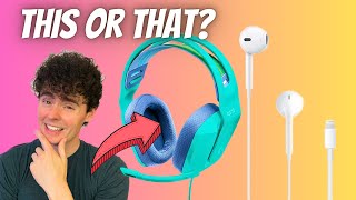 Apple EarPods Headphones with Lightning vs Logitech G335 Wired Gaming Headset (Comparison Review)