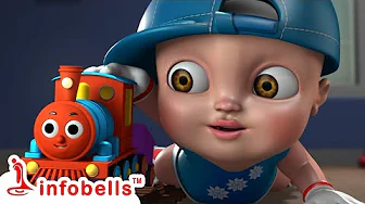 Gaadi Aayi Gaadi Aayi Chuk Chuk Chuk - Playing with Toys | Hindi Rhymes for Children | Infobells thumbnail