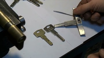 KALE double-row lock (old lock version) - Master key impression type lock pick for Kale door locks