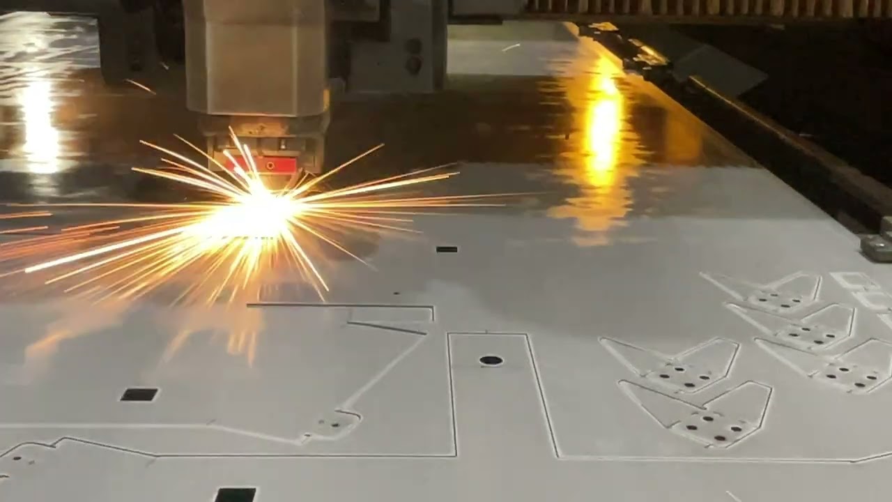 Laser cutting process #amada #cnc 