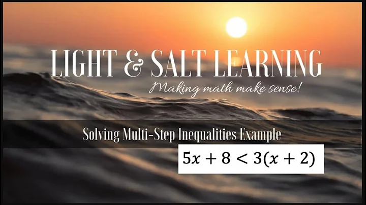 GED® Math: Solve Multistep Inequality (1.12, Adv, # 1)