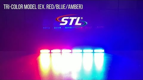 MultiColor Virtue-6® Linear 6 Head LED Traffic Advisor Light Bar - Flash Patterns