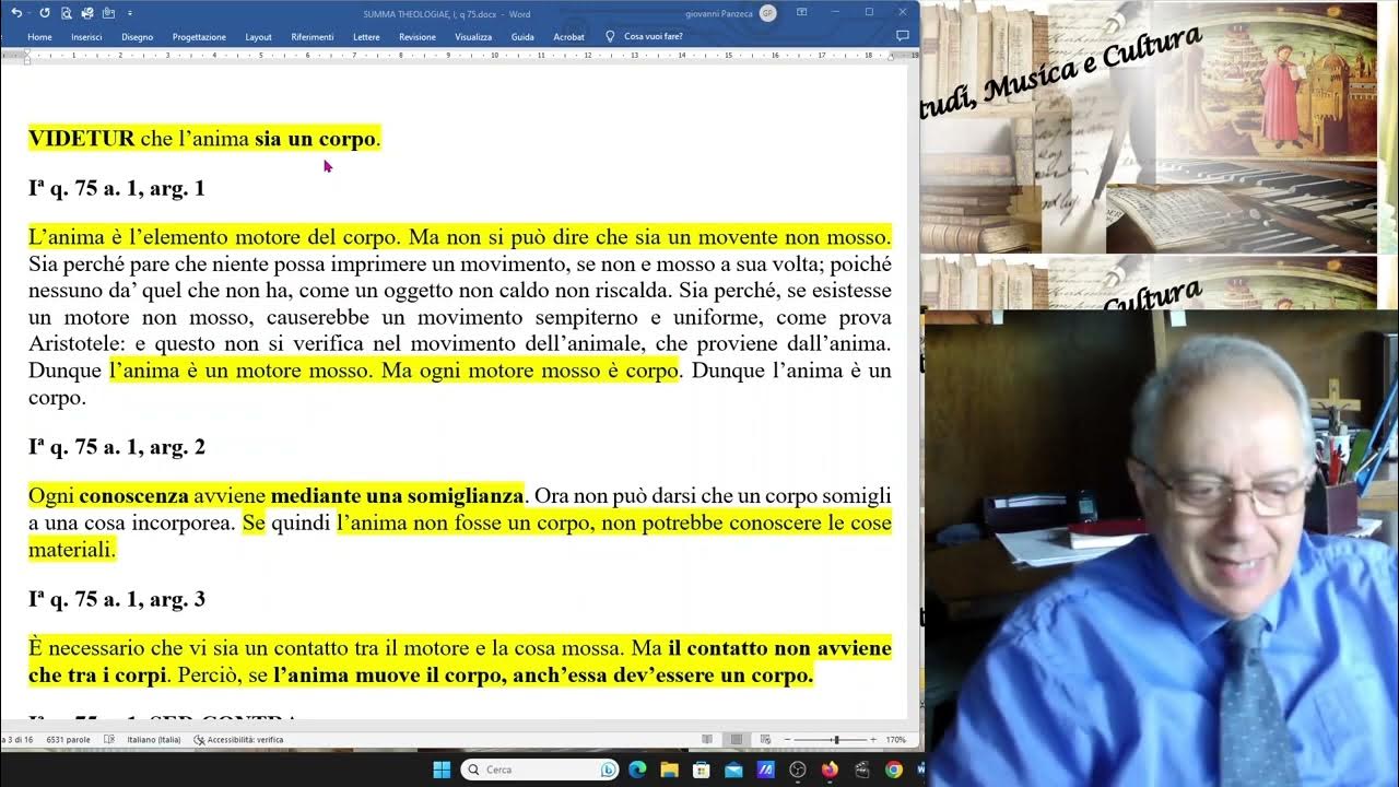 162 summa theologiae i q 75 a 1 2 3 4 l uomo l anima in se stessa