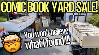 INCREDIBLE COMIC BOOK YARD SALE! You Won’t Believe What I Found!!!