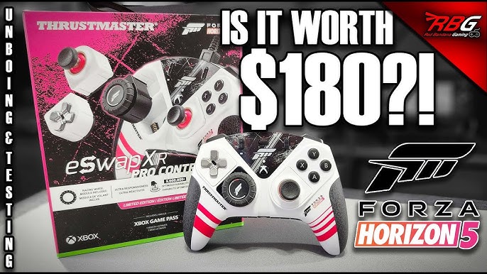 Thrustmaster - ThrustMaster eSwap X R Pro Controller Forza Horizon 5  Edition manette de jeu filaire gris, noir, blanc, rose pour PC, Microsoft -  Joystick - Rue du Commerce