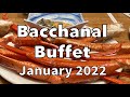 The Regular Weekday Dinner at the Bacchanal Buffet, Caesars Palace Las Vegas. January 2022