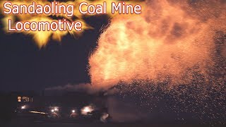 A day of  Steam Locomotive in Sandaoling Coal Mine 4K