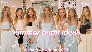 SUMMER OUTFIT IDEAS \& LOOKBOOK GUIDE: what to wear, everyday basics, wardrobe essentials, \& inspo!!