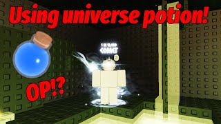 Using NEW Universe potion in Sols RNG!