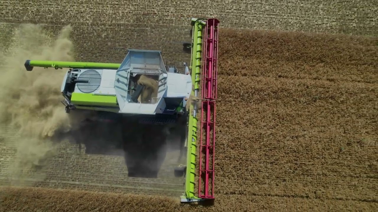 Wintergerstenernte Teil 2 2025 bei der Agrarunion Poppendorf