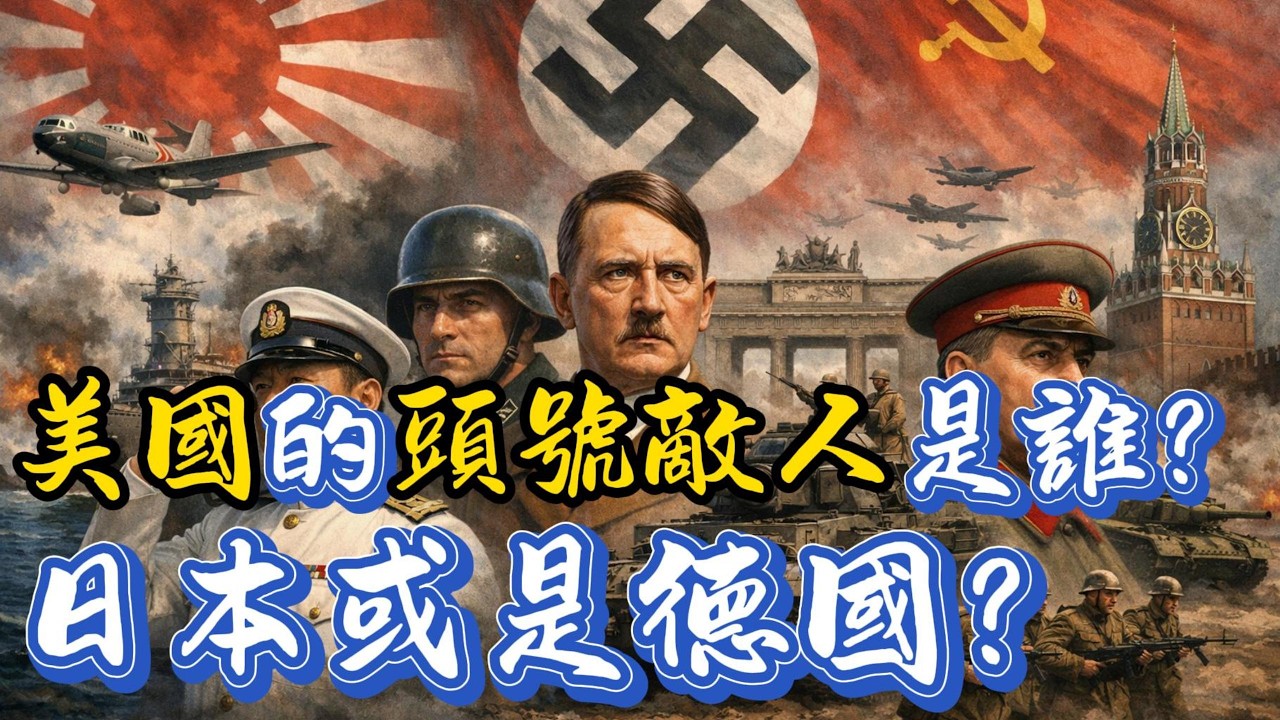 二戰美國的頭號敵人是誰？日本、德國？還是蘇聯？