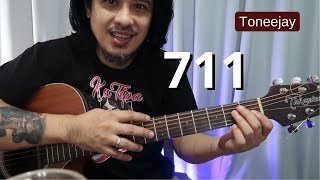 711 guitar tutorial (easy 3 chords for beginners) song by Toneejay