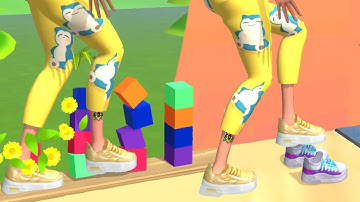 ASMR Tippy Toe 3D 🍌 BEST LEVELS Gameplay iOS,Android FUNNY WALKTHROUGH 🔥 Satisfying Relax Game