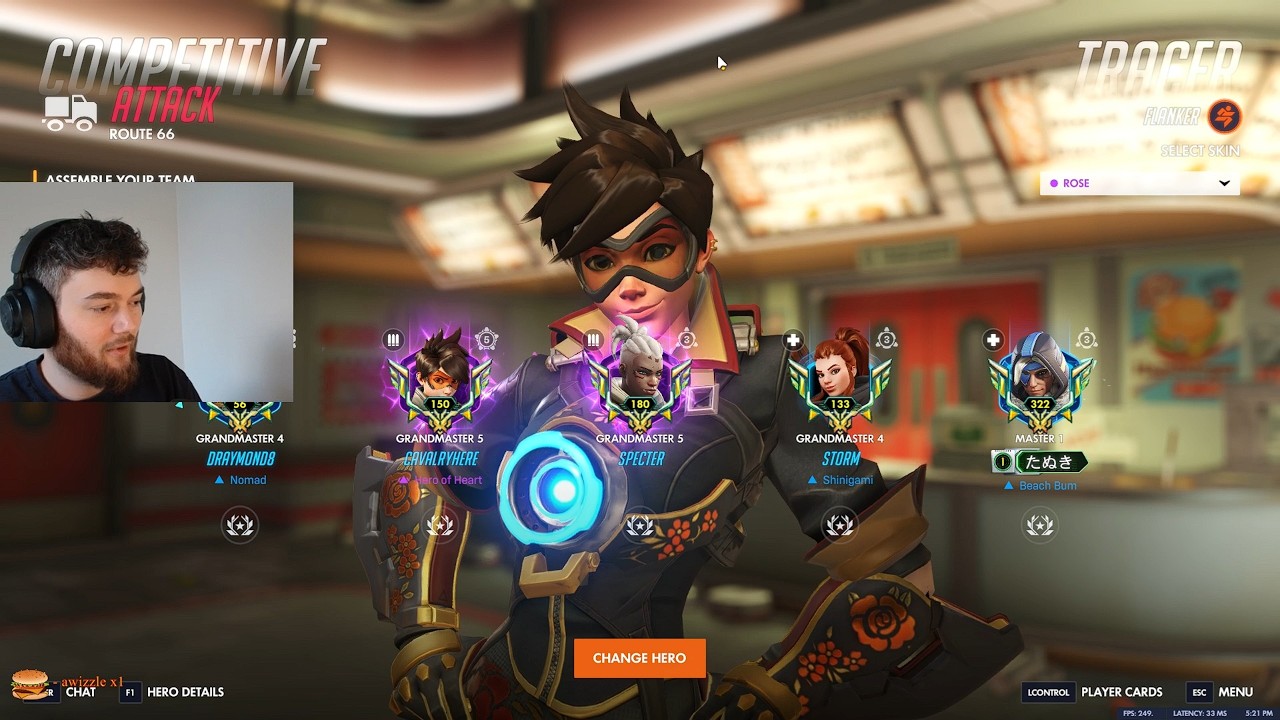 This is What Top 500 Tracer Looks Like – Dafran Overwatch 2 Season 1 Top 500