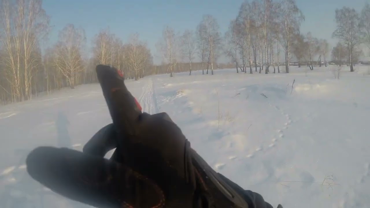 вело покатушки в красивом зимнем лесу с веломотором ф80