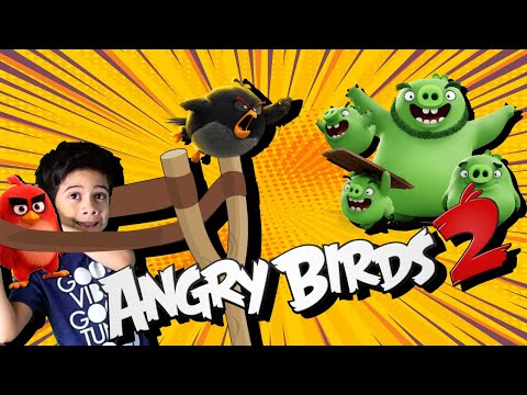 🦅🐧🐦🦉🐥🦜 ANGRY BIRDS 2 App Game in REAL LIFE - Gameplay in real life 2020 😂🤣😎🎊