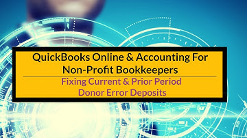 Fixing Current & Prior Donor Error Deposits