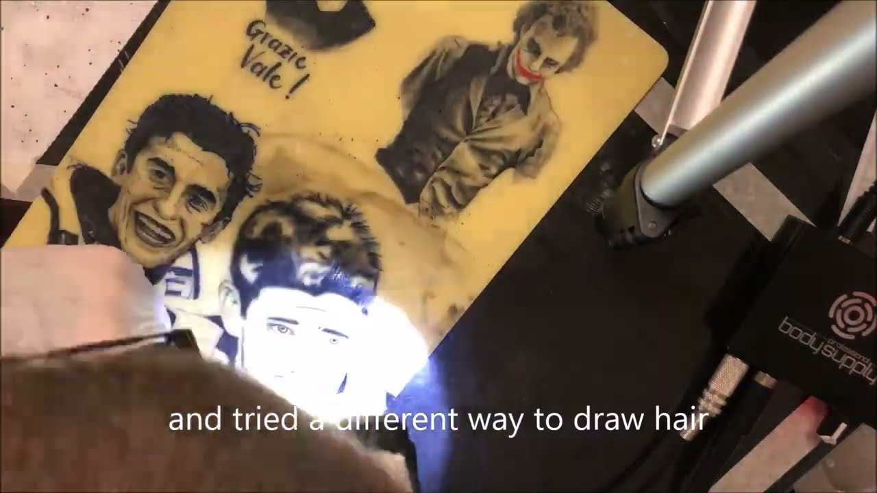 Casey Stoner tattoo timelaps