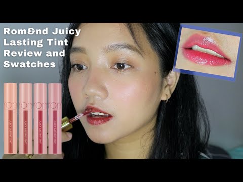 Video ROMAND Juicy Lasting Tint Swatch and Review - youtube