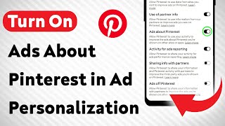 How to Turn On Ads About Pinterest in Ad Personalization Settings (Updated)