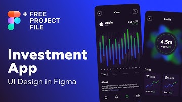 Figma Tutorial. Investment App UI Design in Figma. Speedart + Free figma template