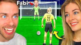 ELFMETER BATTLE vs meine FREUNDIN Leni: wer ist besser? 👀⚽️