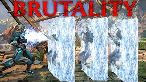 Mortal Kombat XL Triborg Ice Solo Secret Brutality on All Characters