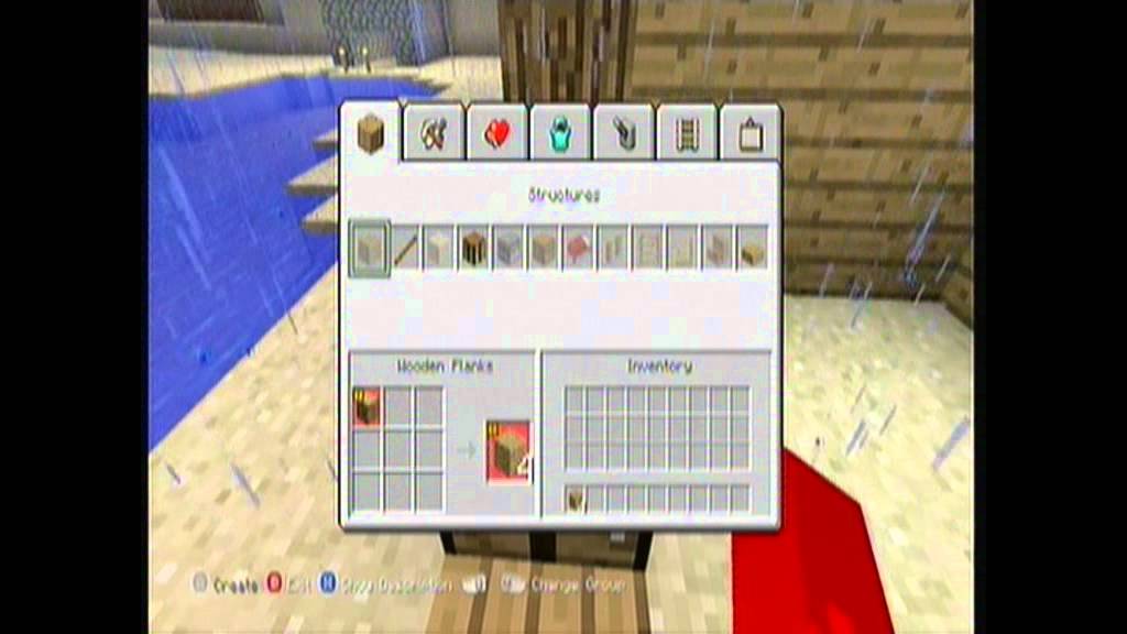 Minecraft Xbox 360 + PS3 - HOW TO USE CLASSIC CRAFTING GUIDE 