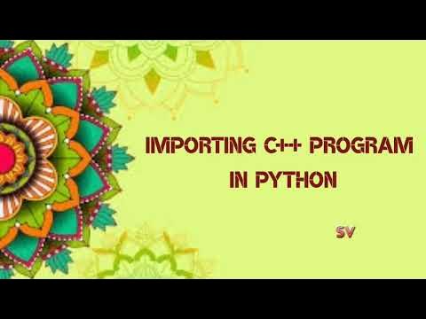 Importing C++ program in python | Mingw - YouTube