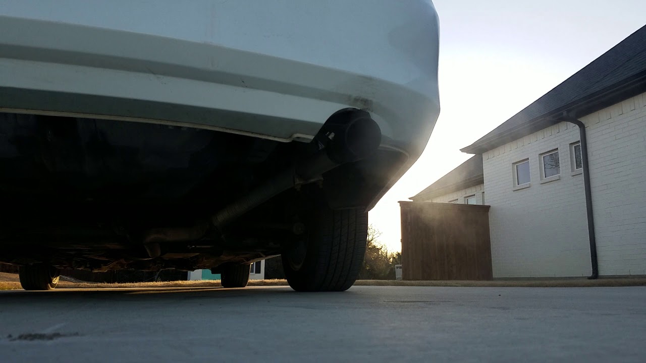 2007 Honda Accord muffler delete cold start YouTube