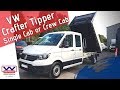 VW Crafter Tipper, Single & Crew Cab - Many Hands Make Light Work! -  Wigan Van Hire