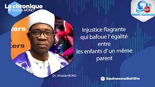Chronique Aristide Mono Du Mardi 10 Mars 2026 - Equinoxe Tv
