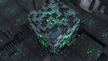 4K 3D Digital Cube animation free to use STOCK FOOTAGE  | Royalty free