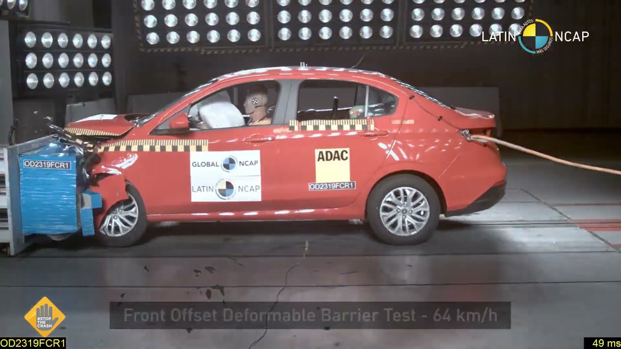 Fiat Argo/Cronos ganha zero no teste de colisão do Latin NCAP