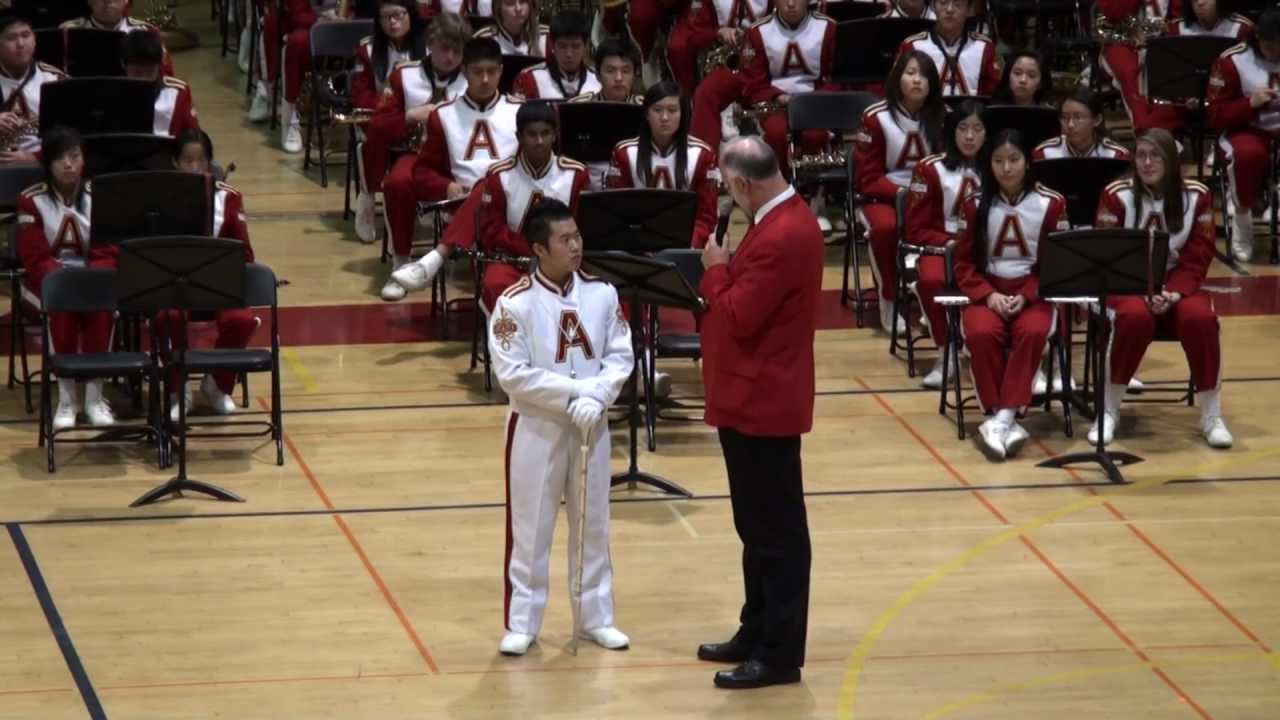 2012 Arcadia HS Annual Spaghetti Dinner: Drum Major Joel Chen